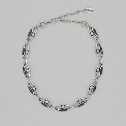 Rae Necklace - Grey Crystal