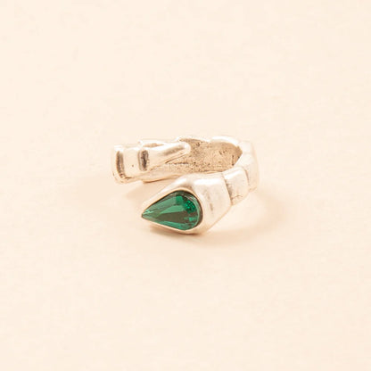 Tahlia Ring Green Crystal